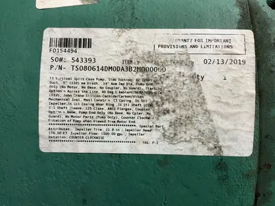 Used 2019 TACO INC TS080614DM0DA3B2M000000 Pumps Ohio US | HGR 24 #1764684