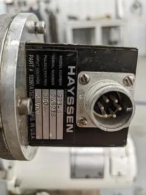 Hayssen Transmission 12-16 HR includes DC motor and encoder 10207F1521 711-S
