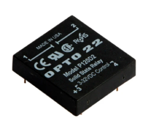 Opto 22 P120D2 P Model, 120 VAC, 2 Amp, DC Control Solid State Relay SSR [Refurbished]