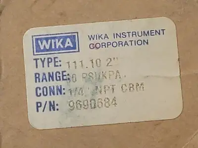 USED WIKA 9690684