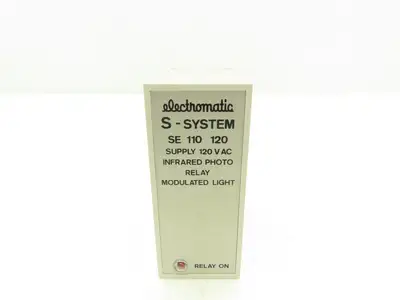 Electromatic SE 110 120 S-System Infrared Photo Relay Modulated Light 11Pin 120V