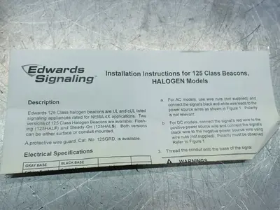 NEW EDWARDS SIGNALING 125HALFA24D
