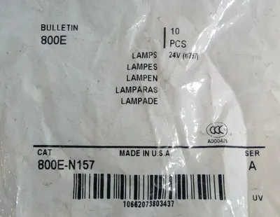 Allen-Bradley 800E-N157 Series A Lamps - 10 PCS 4C