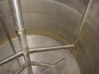 6,250L S/S Vert Jktd. Mixing Tank