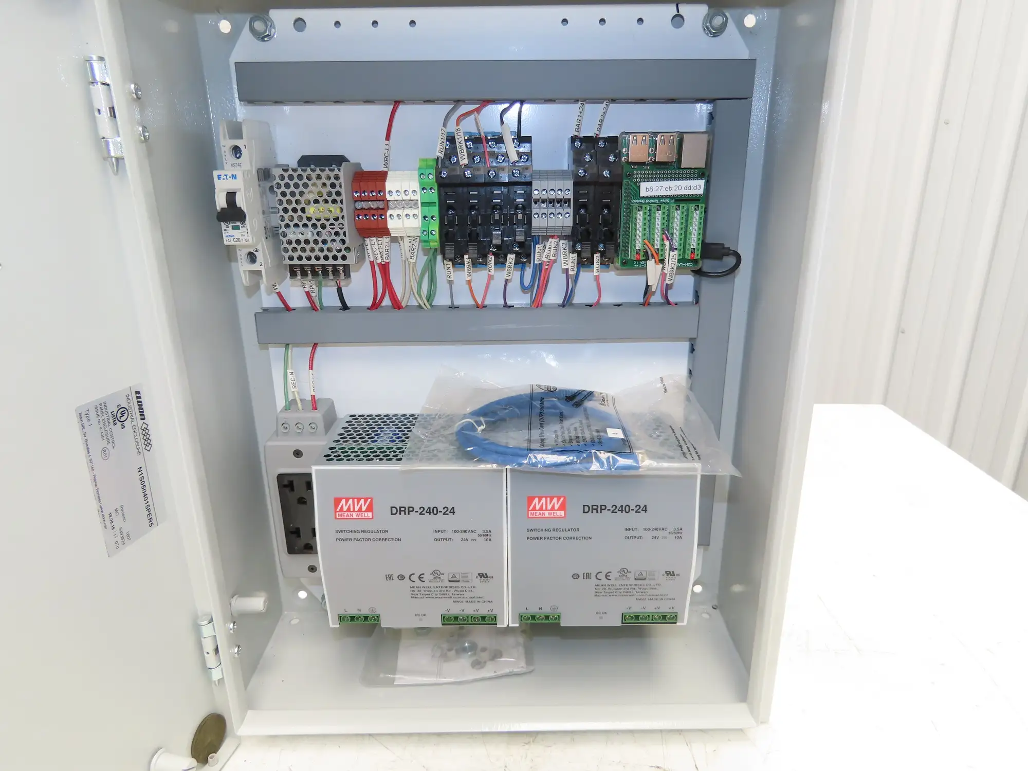 Eldon Industrial Electrical Enclosure Assembly Power Supply Unit 24VDC 20A