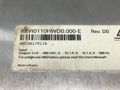 USED B&R 8BVI0110HWD0.000-E