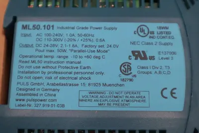 NEW OPEN BOX PULS ML50.101 Power Supply STOCK G451A
