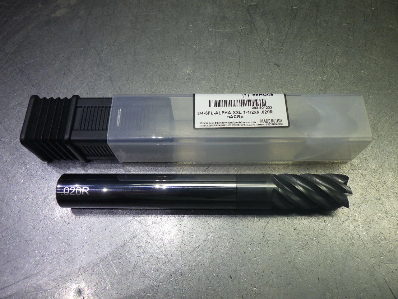 Monster 3/4" 6 Flute Carbide CR XXL Endmill 3/4" Shank .02" R 292-601233 (LOC3582)
