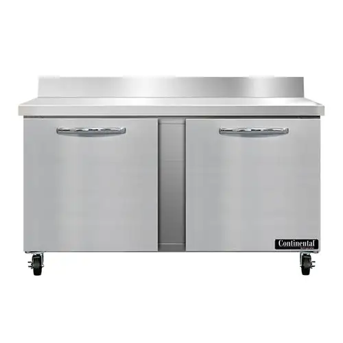 Continental SW60NBS 60" Worktop Refrigerator W/ (2) Sections, 115v