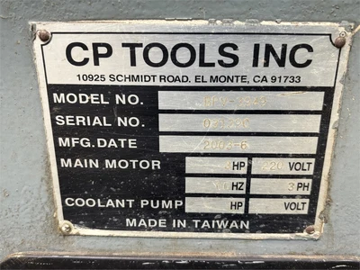 Birmingham BPV-3949 Vertical Milling Machine