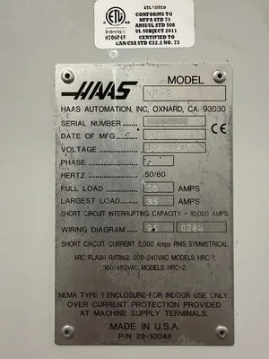 USED 2011 HAAS VF-2