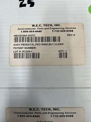 M.E.C MEC83304-1037C ASSY , PEDESTAL, PED RING BUT CLEAN