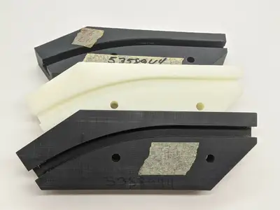 75-208C384 | Milled Track Wearstrip 7-5/8" x 1" x 2-1/2" D208C020, 3 PIECE SET - New Other