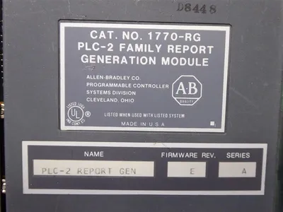 Allen Bradley 1770-RG/A PLC-2 Report Generation Module F/W Rev. E Used