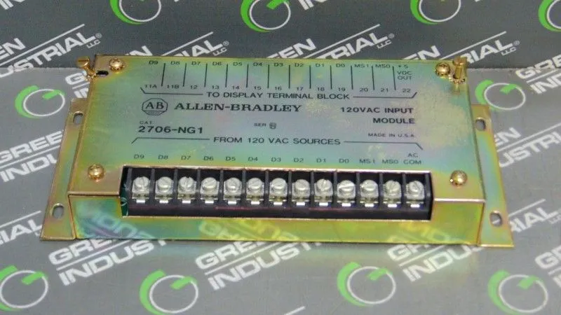 Allen Bradley 2706-NG1 Dataliner Input Module Series B Used
