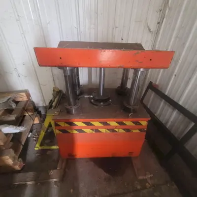11,000 LBS X 51" SEN FUNG MODEL #UC4A MOTORIZED COIL REEL UNCOILER & COIL CAR: STOCK #23646
