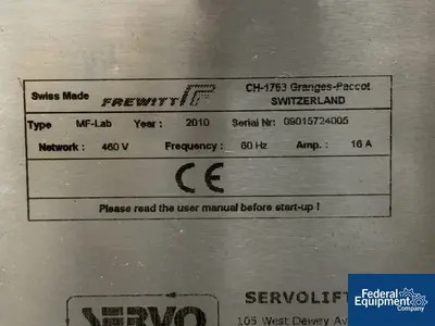 USED Frewitt Frewitt MF-LAB Laboratory Mill