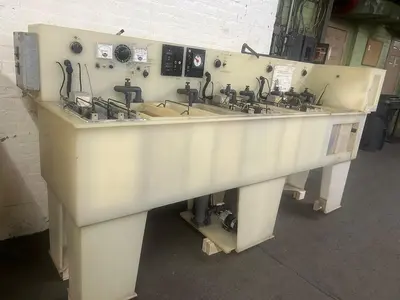 Manual Dip Plating Line: Dual Station, Poly-Pro Construction for Jewelry Gold, Silver Nickel Copper