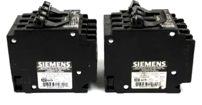 NEW LOT OF 2 SIEMENS Q22020 20 AMP CIRCUIT BREAKERS