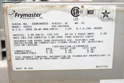 Used 2016 _UNKNOWN_ HD50CS Cookers / Coolers / Fryers Texas US | OBR Equipment #1326078