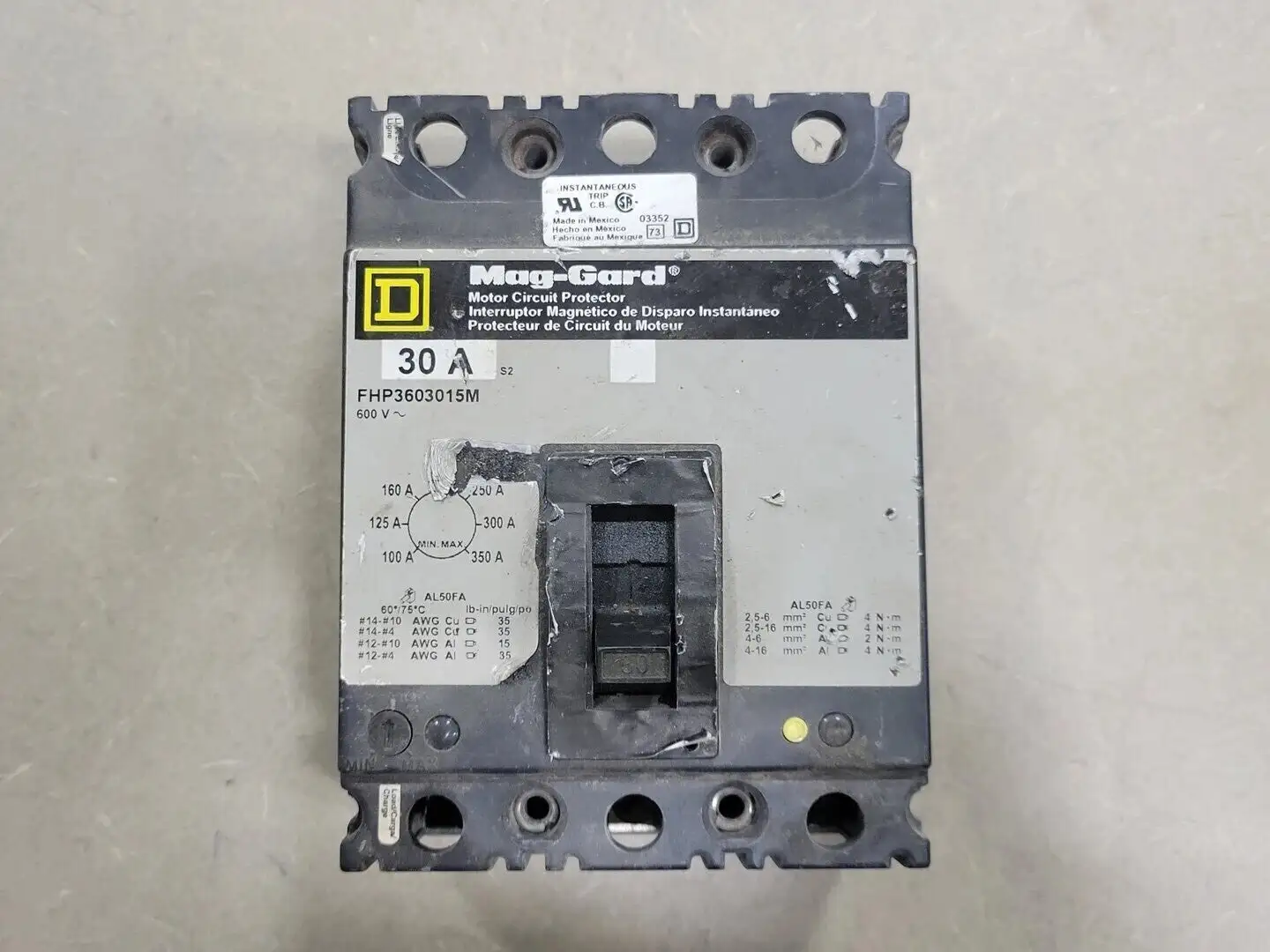 USED SQUARE D FHP3603015M