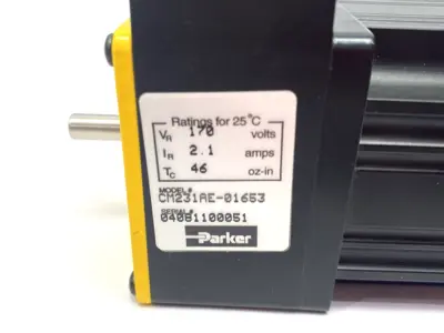 New | in-Stock Parker Brushless Servo Motor, Double Shaft, 170V 2.1A Servo Motors Michigan US | Maverick Industrial Sales #1389718