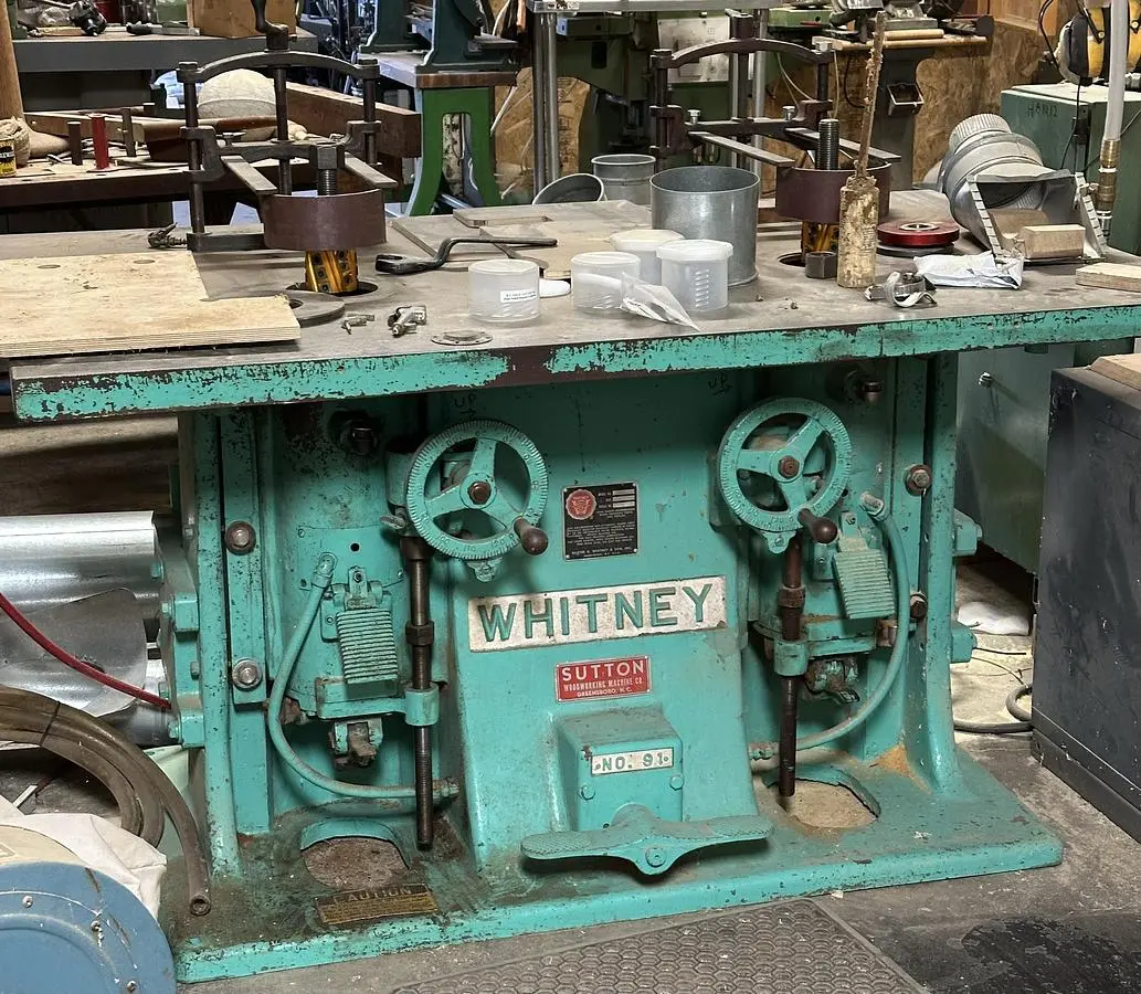 USED WHITNEY DOUBLE SPINDLE SHAPER
