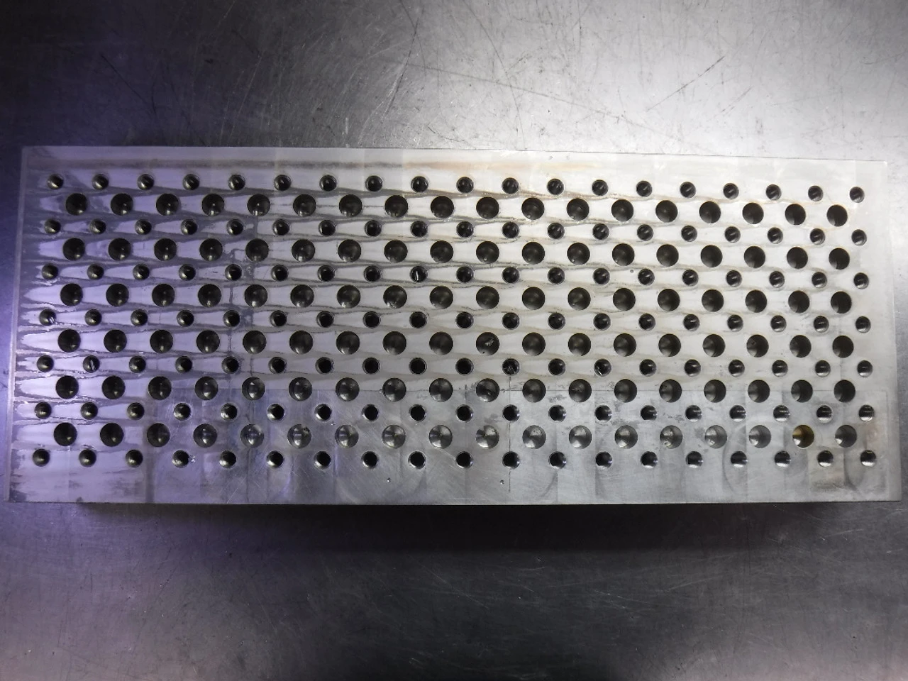8" x 19.5" Aluminum Drilled & Tapped Sub Plate For Chick Tombstone 156-0033-107 (STK)