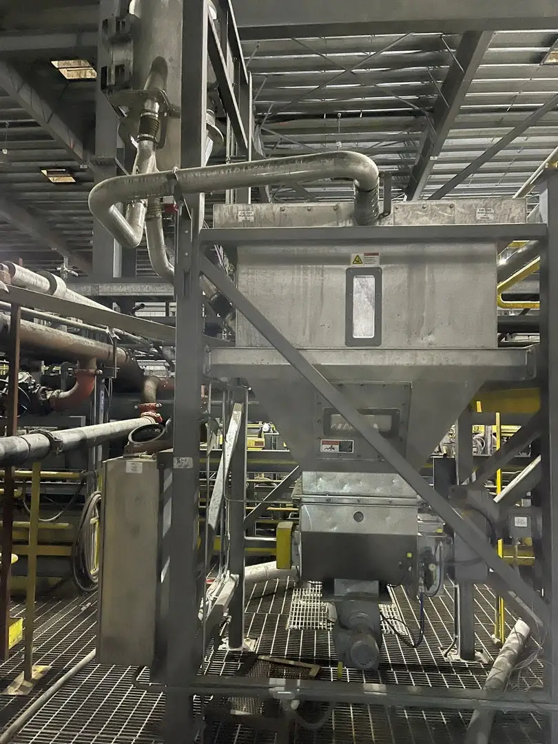 Stainless Steel Super Sack Bag Unloading System w/ Dust Collector & Push Control