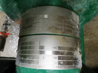 Fisher 2" V150 Control V-Ball Valve , material 316 Stainless