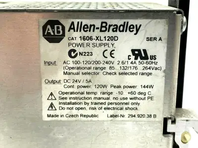 1606-XL120D | Allen Bradley  Ser. A Power Supply 120W 24VDC - For parts or not working