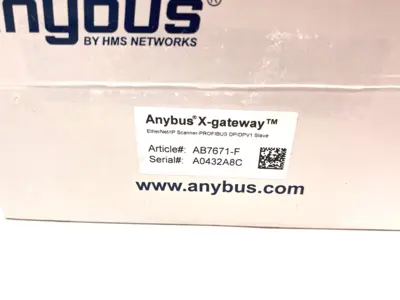 USED HMS NETWORKS ANYBUS X-GATEWAY – ETHERNET/IP SCANNER - PROFIBUS SLAVE