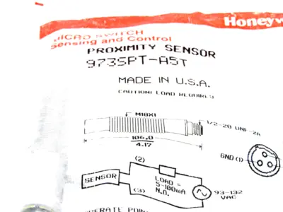 NEW HONEYWELL MICRO SWITCH 973SPT-A5T PROXIMITY SENSOR 973SPTA5T