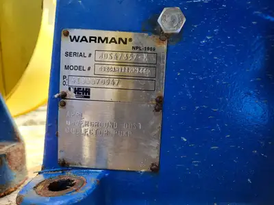 Used WARMAN 032CAHRRRMM2660 Parts (Hydraulics and Pneumatics) British Columbia CA | Lenmark #1440558