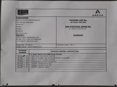 NEW AREVA HVX12-25-06E185