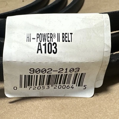 (2) NEW NO BOX- Gates Hi-Power II A103 V-Belt 9002-2103 || FAST SHIPPED+WARRANTY