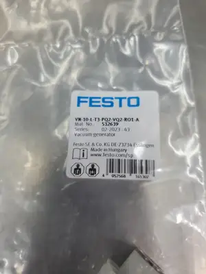 Festo VN-10-L-T3-PQ2-VQ2-R01-A Solenoid Valve, 532639. 6E-12