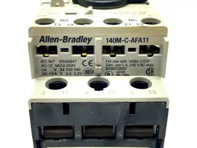 USED ALLEN-BRADLEY SER. C MOTOR STARTER W/ 140M-C-AFA11 AUX CONTACT