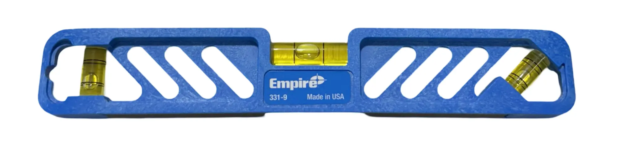Empire 9" Magnetic Torpedo Plumb Level 45° Polycast Frame