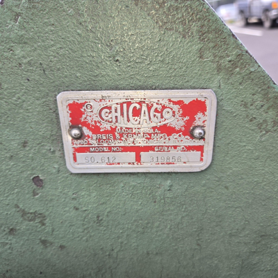 U14773 Used Chicago 612 straight brake