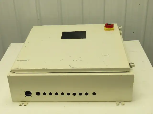 Hoffman A303008LP Electrical Enclosure Control Panel 30x30x8" 30A 3Ph Disconnect