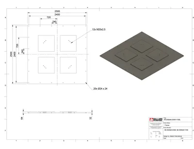 FANUC M-2000iA/2300 & 1700L Series Robot Floor Mount Base Plate – NEW