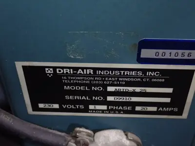 Used DRYAIR INDUSTRIES INC ARIDX 25 Misc Plastics Equipment Ohio US | HGR 24 #867187