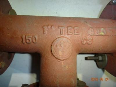 1" Poly Lined Fusibond Tee, 150