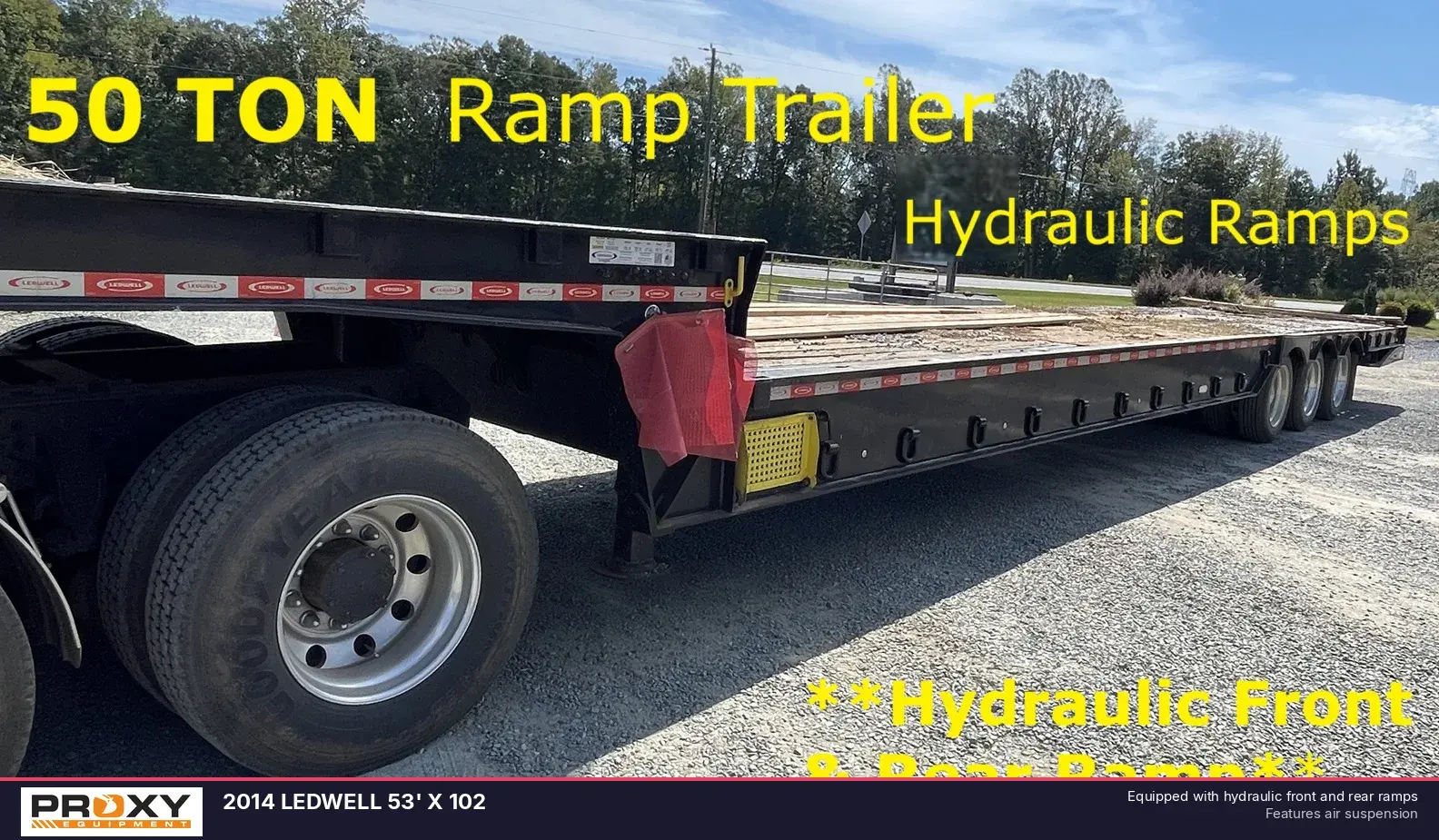 Used 2014 LEDWELL 53' X 102 Lowboy Trailers North Carolina US | Proxy Equipment #1377877