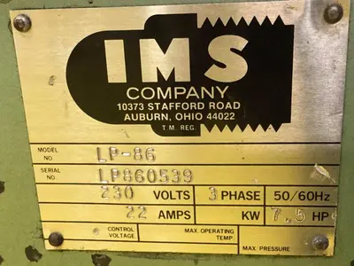 Used IMS LP-86 Granulators Michigan US | Ideal Machinery #1261505