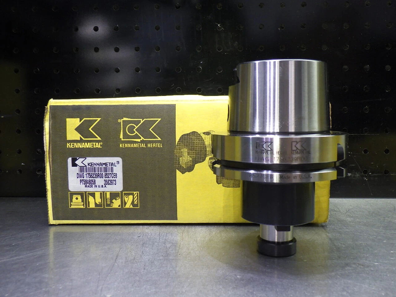 Kennametal HSK100A 1" Facemill Tool Holder 2.5" Pro DWG 1756239R00 (LOC2765A)