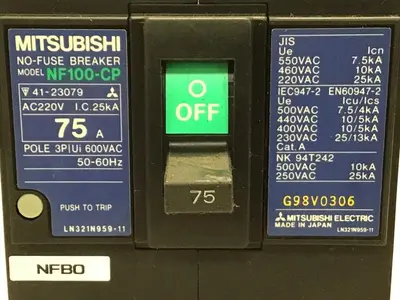 USED MITSUBISHI NF100-CP 75 AMP