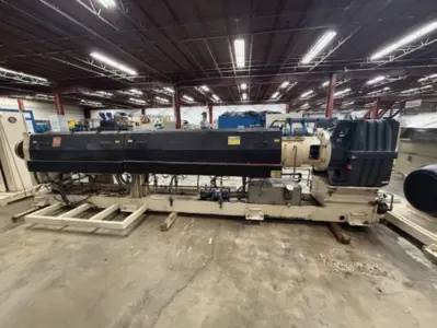 1994 6" Davis Standard Single Screw Extruder, 60IN60TPIH, 400hp, 34:1 L/D Screw and Barrel Extruder | INJECTION DEPOT GROUP (2)