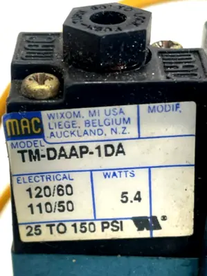 NEW MAC VALVES 82A-AA-BAA-TM-DAAP-1DA SOLENOID VALVE 82AAABASATMDAAP1DA